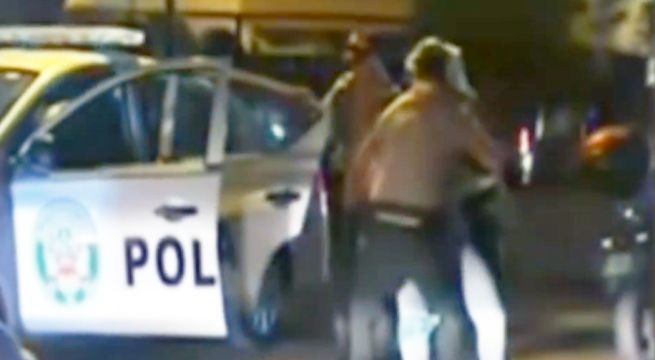 Policía baleó a 'raquetero' que asaltaba con arma de juguete en Surco [VIDEO]