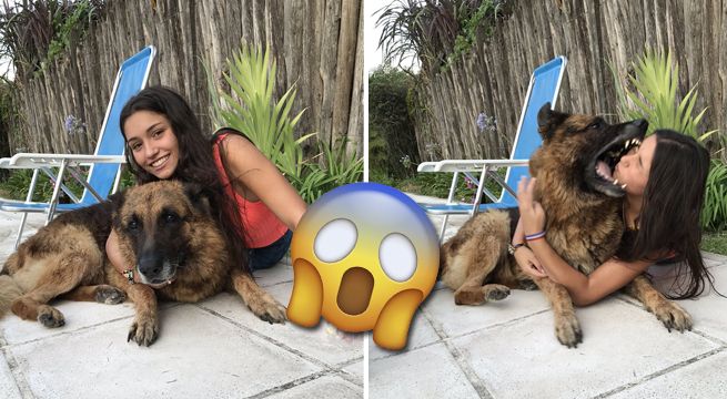 Joven realizaba una sesión de fotos con su perro, pero éste la mordió ferozmente [FOTOS]