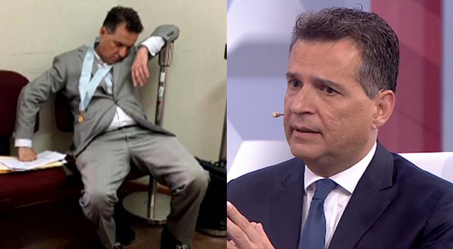 Omar Chehade explica foto que lo muestra durmiendo en el Poder Judicial [VIDEO]