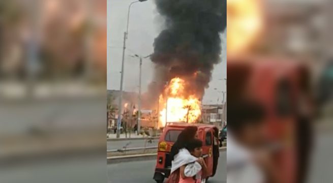 Tragedia en Villa El Salvador: captan momento exacto de explosión de cisterna [VIDEO]