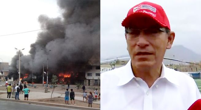 Incendio en Villa El Salvador 