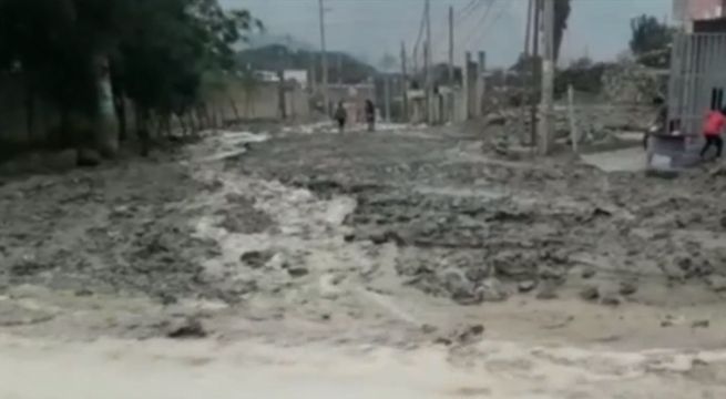 Huaico afectó varias casas de zona de El Vallecito en Chosica [VIDEO]