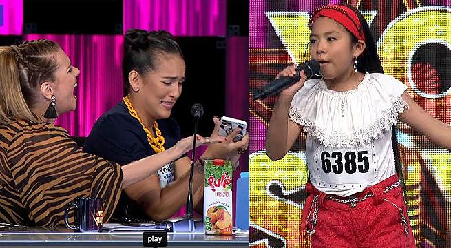 Imitadora de la Princesita Mily conmovió al jurado al cantar “El teléfono”