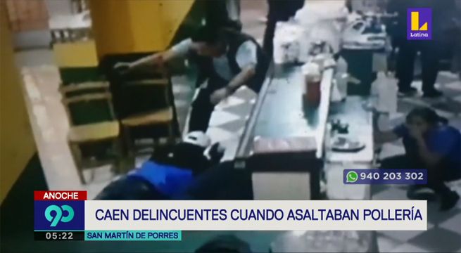 Caen delincuentes cuando asaltaban pollería [VIDEO]