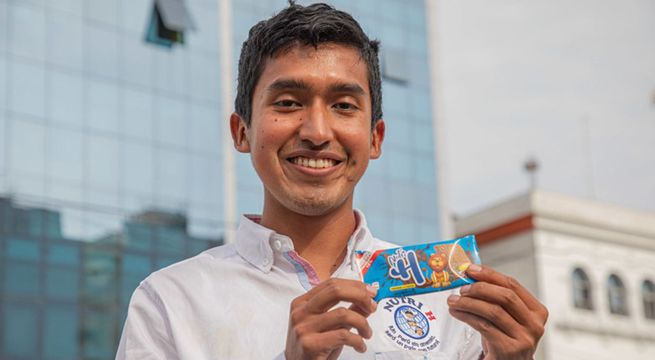 Joven peruano creador de galletas contra anemia gana concurso de History Channel