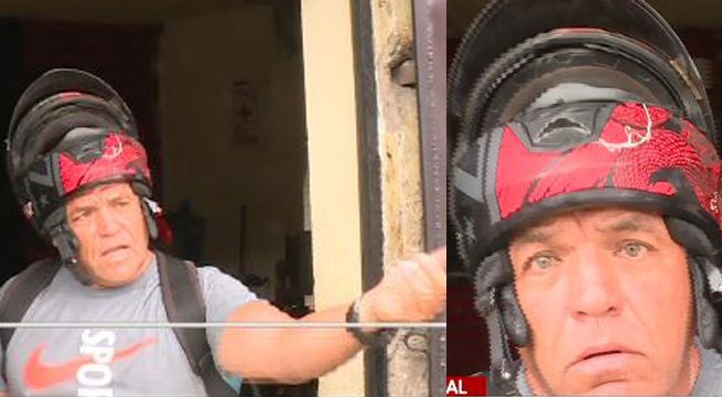 Repartidor de gas en motocicleta agrede a equipo de Latina [Video]