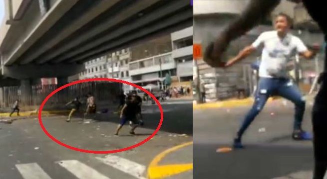 Venezolanos atacan con piedras y palos a fiscalizadores [Video]
