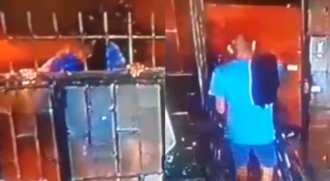 Cámaras captan a sujeto trepando reja para robar en vivienda de Surco [VIDEO]