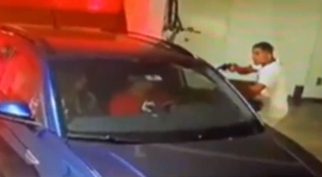 Surco: ladrón entró a cochera de edificio y asaltó a una pareja de esposos [VIDEO]