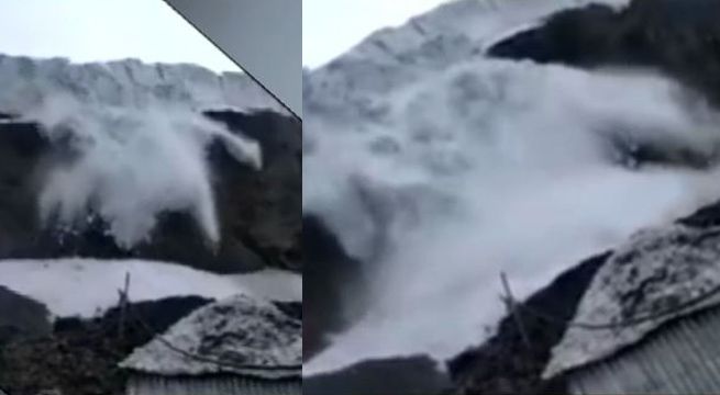 Pánico por avalancha de nieve sobre mina en Puno [Video]