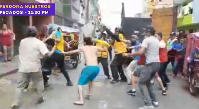 Violenta pelea entre mototaxistas y fiscalizadores de Independencia [Video]