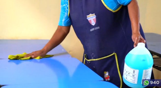 Coronavirus en Perú: colegios preparan kits de limpieza contra el covid-19 [VIDEO]