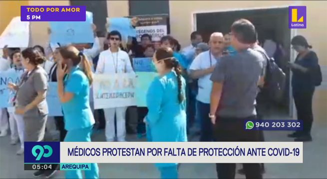 Médicos protestan por falta de protección ante el coronavirus [VIDEO]