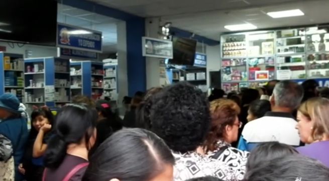 Huánuco: vecinos abarrotan farmacias tras confirmación de dos casos de coronavirus [VIDEO]