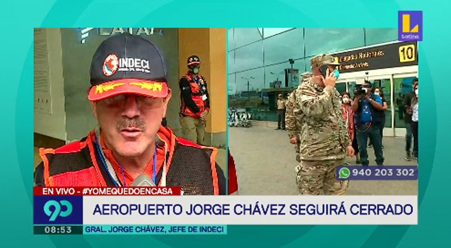 Jefe de INDECI aclara situación de las personas varadas en el aeropuerto [VIDEO]