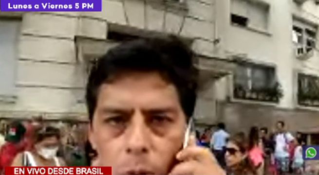 Cerca de 100 peruanos varados en Brasil por cierre del aeropuerto Jorge Chávez [VIDEO]