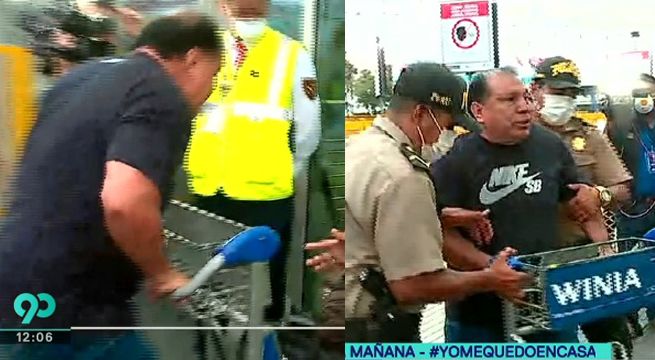 Coronavirus en Perú: Pasajero intentó romper puerta de aeropuerto [Video]