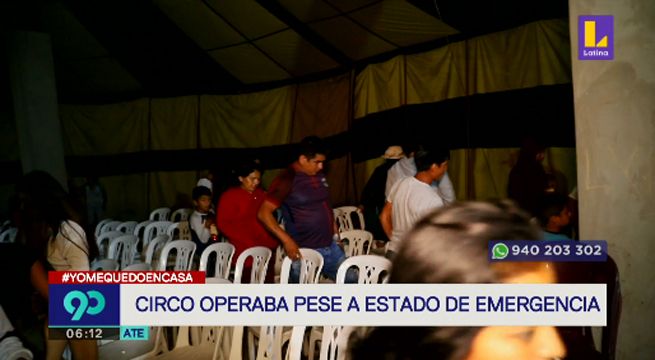 Circo realizaba funciones en medio del estado de emergencia por coronavirus [VIDEO]