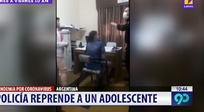 Policía reprende con este discurso a joven que no cumplió la cuarentena