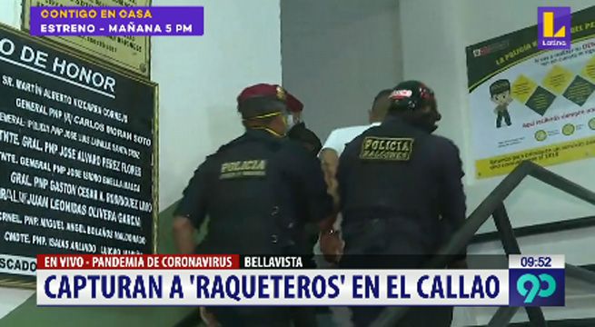 Capturan a ‘raqueteros’ en el Callao