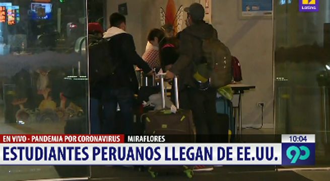 Estudiantes peruanos pudieron regresar al país tras estar en Estados Unidos