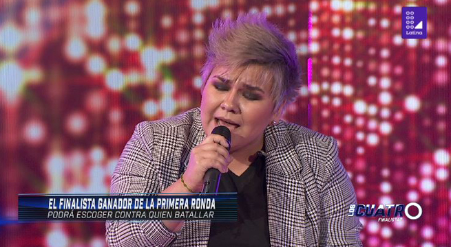 Los Cuatro Finalistas: Marcela Navarro enamoró al público con su interpretación en la final