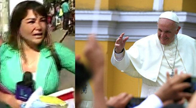Papa Francisco: envuelta en un mar de lágrimas reportera de Latina recibió bendición del Santo Padre