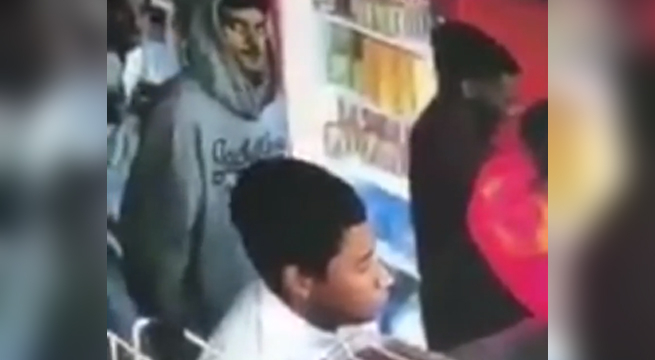 Ladrón saluda a cámara que lo grabó cuando robaba