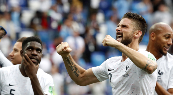 Francia, la primera semifinalista de Rusia 2018 tras derrotar a Uruguay