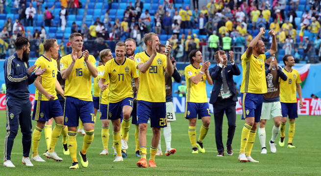 Rusia 2018: Suecia derrotó a Suiza y se mete a los cuartos de final