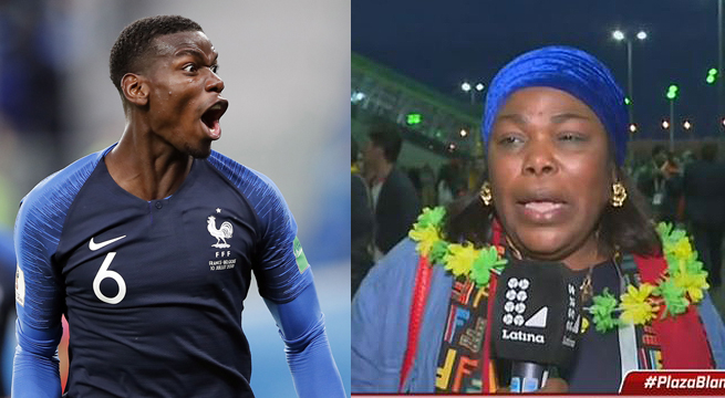 Mamá y hermano de Paul Pogbá declararon para Latina al final del Francia 1-0 Bélgica