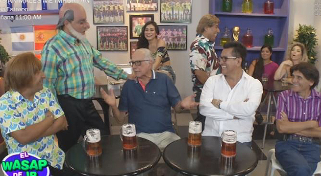 El Tío Lisuratás recibió a 'Los Chistosos' en el Bar Pídalo con Rima
