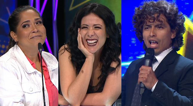 Sobre el escenario cantó el tema 