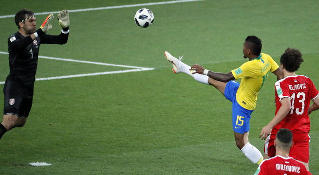 Serbia vs. Brasil: el gol de Paulinho que le da la ventaja a la 'Canarinha'