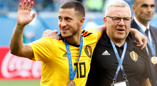 Rusia 2018: Así recibieron la medalla de bronce los jugadores de Bélgica