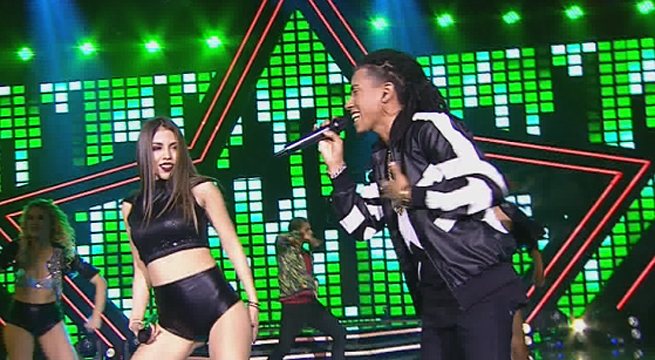 El imitador de Ozuna estuvo acompañado por ‘Natti Natasha’ y cantaron “Criminal”