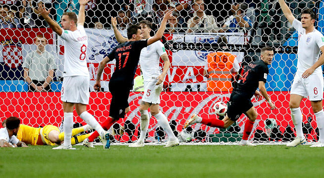 Rusia 2018: Ivan Perišić  consigue el empate para Croacia ante Inglaterra