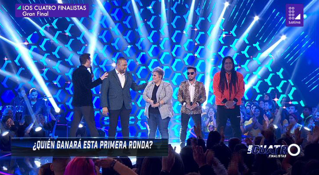 Los Cuatro Finalistas: El público escogió a su favorito en la primera fase de la final