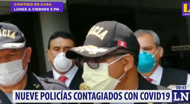 Nueve policías contagiados con coronavirus