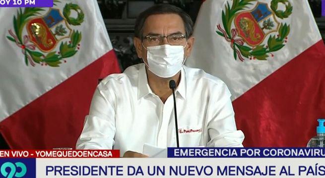 Presidente Martín Vizcarra dio conferencia en día 13 de emergencia por coronavirus