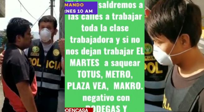 Detienen a tres sujetos por incitar a saqueos por redes sociales [Video]