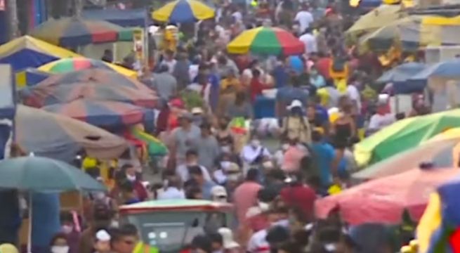 Informales toman exteriores de mercado en San Juan de Lurigancho [VIDEO]
