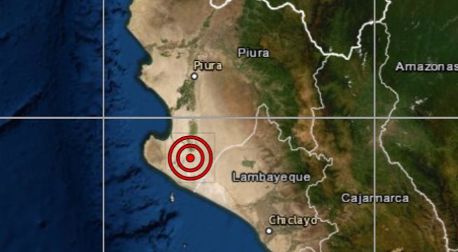 Piura: sismo de 4.6 se reportó en la provincia de Sechura