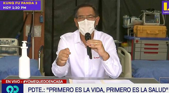 Presidente Martín Vizcarra dio conferencia en día 20 de emergencia por coronavirus