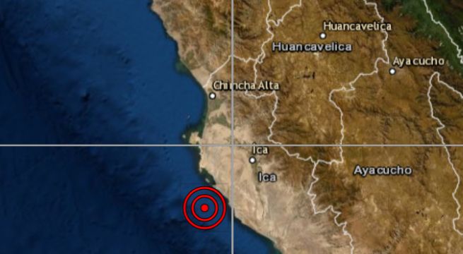 Sismo de magnitud 4.0 se registró esta mañana en Ica