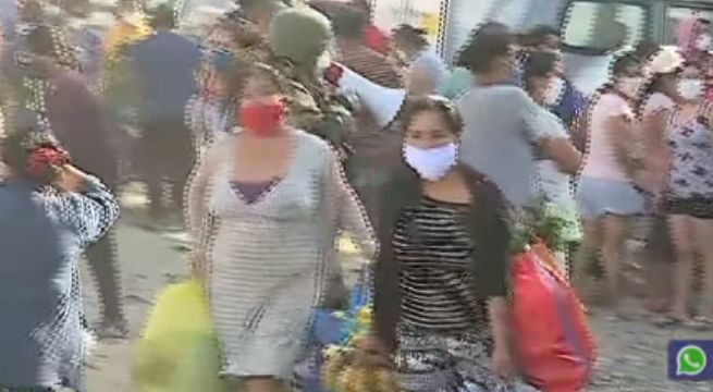 Cerca de tres mil personas abarrotaron mercado en Villa El Salvador [VIDEO]