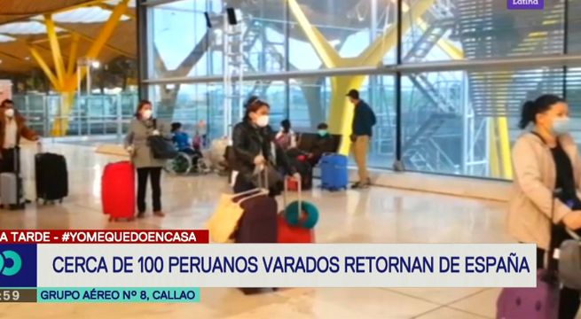 Peruanos varados en España retornaron a nuestro país [Video]