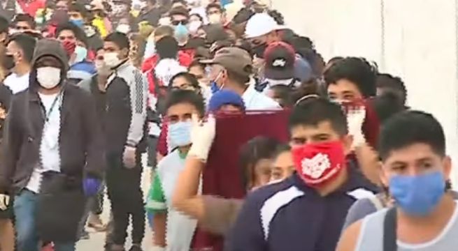 Más de 17 mil personas llegaron este miércoles al mercado mayorista de Santa Anita [VIDEO]