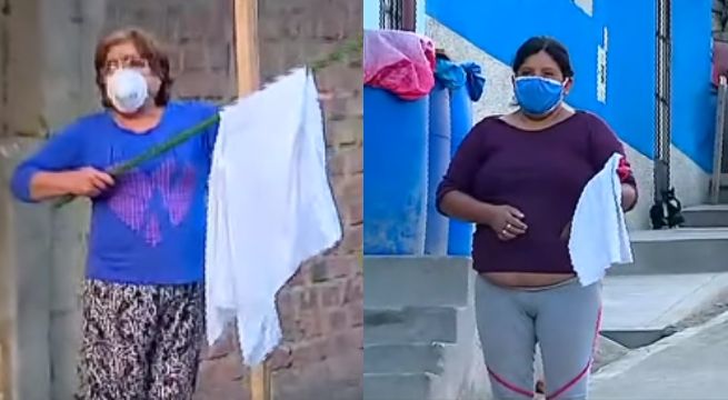 Familias de Collique ondean banderas blancas para pedir ayuda [VIDEO]