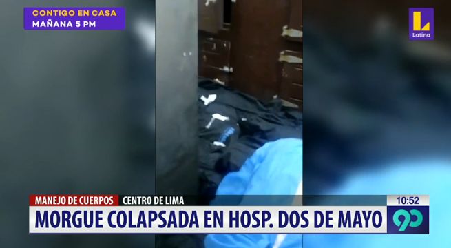 Morgue colapsa en Hospital Dos de Mayo
